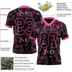 Camiseta de fútbol personalizada, uniforme de práctica transpirable con cuello en V sublimado para hombres, mujeres, camiseta de equipo juvenil - Product Image 2