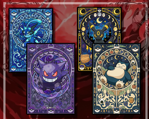 YQ Wholesale Anime Pokémon Peripheral New sealed Hand-drawn Pokemoned Art Paper Card Japanese Funny Fan Art Board Games Gift - Product Image 4