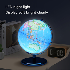 Globe terrestre de 9 pouces avec support, globes éducatifs éclairés avec carte imprimée en haute définition pour l'apprentissage en classe des enfants, lampe globe LED - Product Image 1