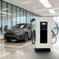 Estación de Carga Comercial para Vehículos Eléctricos 60kW CCS2+Tipo2 Estándar OCPP 1.6J Solución de Estacionamiento para Flotas con Conector Dual Jinghu TA-DC+AC-DD-B