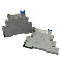 Module de relais électronique automobile ultra-mince haute tension étanche NO-OFF à vente chaude avec base de relais à bornes à vis 12-24V AC/DC