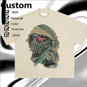 เสื้อยืดหลวมๆสไตล์สตรีทแบบสั่งทำปกสองชั้น - Product Image 1