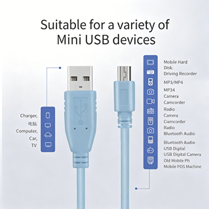 Cable de Consola <span class=keywords><strong>USB</strong></span> a <span class=keywords><strong>Mini</strong></span> <span class=keywords><strong>USB</strong></span> de 5 Pines, <span class=keywords><strong>2m</strong></span>, CAB-CONSOLE-<span class=keywords><strong>USB</strong></span>, para Cisco 3750X 3560X 2960X, Línea de Control de Switch de Red - Product Image 4