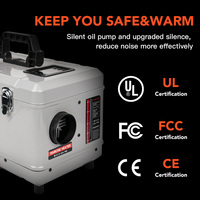 Chauffage diesel portable 5KW 12/24V/220V avec boîte à outils, contrôle intelligent par application et télécommande LCD pour camping-car et camping