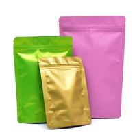 Sachets Doypack en aluminium coloré de qualité alimentaire avec fermeture éclair, logo personnalisé pour noix et poudres