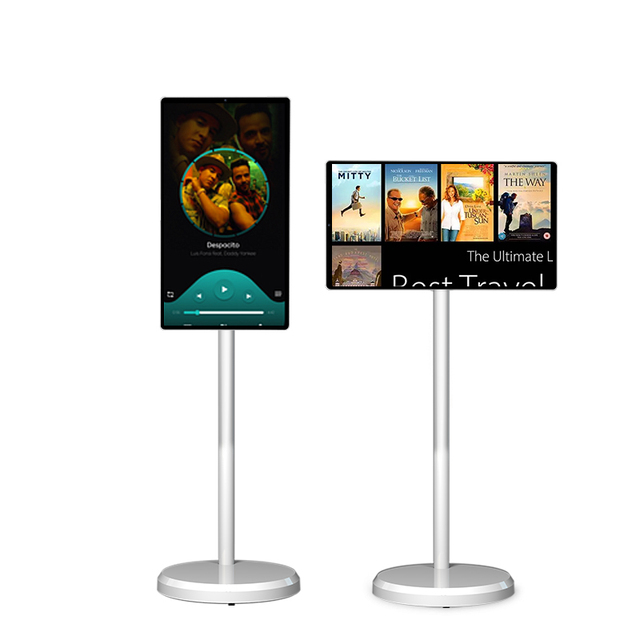 21.5 Inch Movable Tv Rollable Televisor 32 Indoor Android Smart Screen White Portable Tv Inteligente Touch Screen Smart Tv