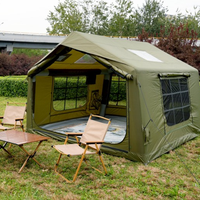 Carpa Inflable Ligera y Grande para 5-8 Personas, de Oxford, Impermeable, para las Cuatro Estaciones, de Doble Capa, Fácil de Instalar