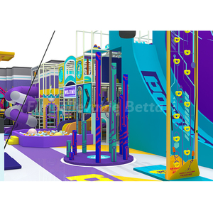 Bettaplay Parque de Trampolines Interior de 1460 m² con Nuevo Diseño, Área de Juegos Interior con Tobogán Gigante, Circuito de Cuerdas y Muro de Escalada para Centros Comerciales - Product Image 2
