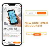 Escáner de Código QR Portátil con GPS, PDA Android, Lector de Códigos de Barras, PDA Android Portátil con Huella Dactilar