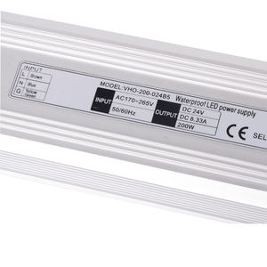 Alimentatore Impermeabile 24v 8.3a da 240vac a 24vdc <span class=keywords><strong>8a</strong></span> 200w di Piccole Dimensioni con Certificato SAA <span class=keywords><strong>Driver</strong></span> <span class=keywords><strong>LED</strong></span> per Strisce <span class=keywords><strong>LED</strong></span> - Product Image 4