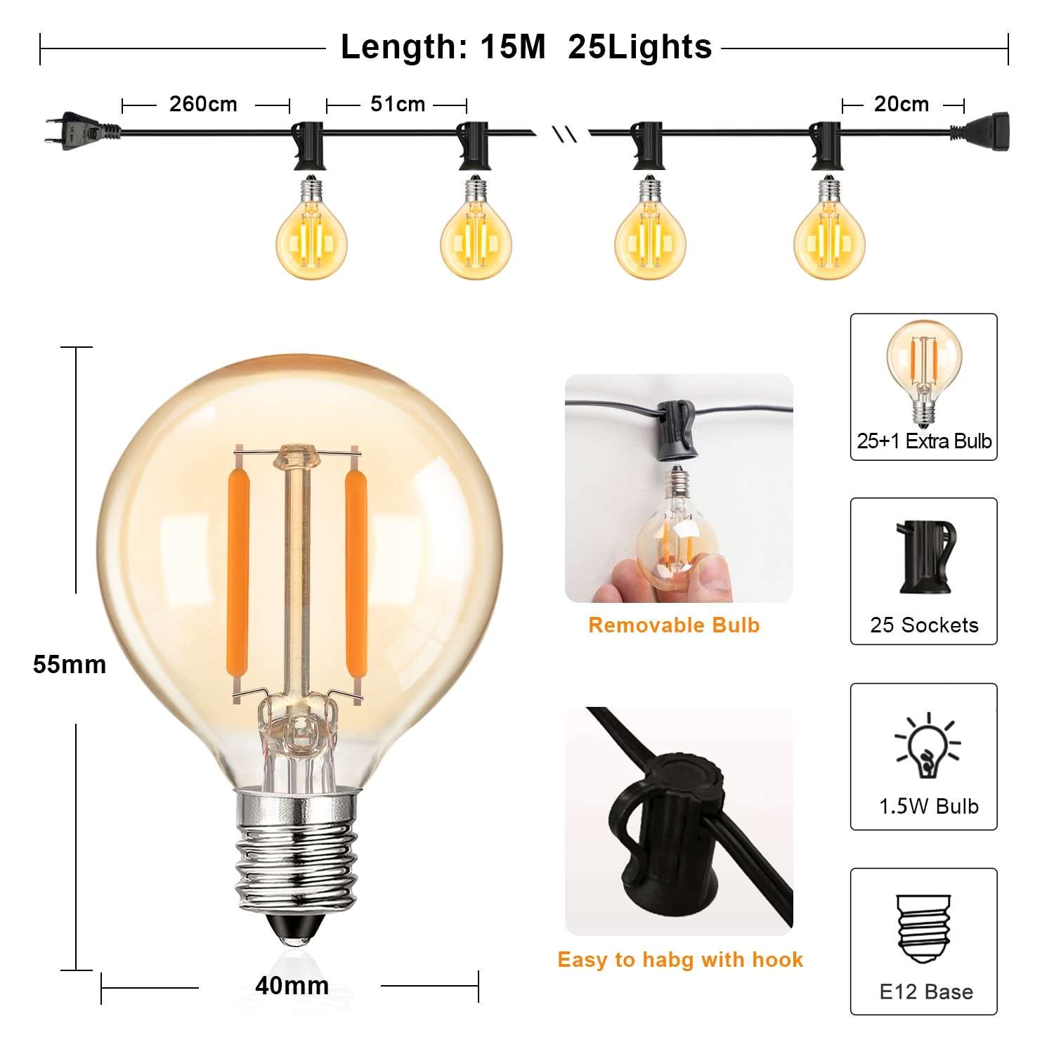 15M 25Bulbs