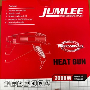 Jumlee Heat Gun 2000W Corded Temperature Adjustable For Home And Commercial Use - Product Image 3