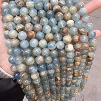 Perles de pierre naturelle en calcite bleue, quartz, gemme facettée, forme libre, tube, colonne, hexagramme, ovale, chakra pour la fabrication de bijoux, enfilé de pierres