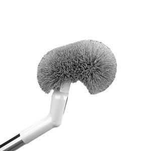 Brosse de toilette à long manche, en acier inoxydable, à fixer au mur, pour le nettoyage de la salle de bain - Product Image 2