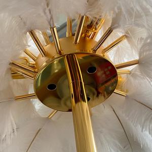 Marglice Décor Lampadaires pour Salon Lumière Debout <span class=keywords><strong>Plume</strong></span> D'autruche Cuivre Nordique <span class=keywords><strong>De</strong></span> Luxe Décor À La Maison Art Métal Peint - Product Image 5