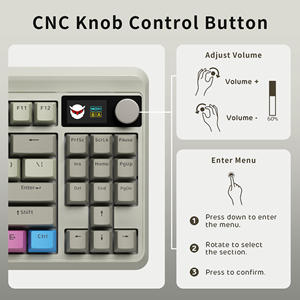 XVX M87 Pro Bàn Phím Cơ Khí Tri-Chế Độ Thông Minh Hiển Thị RGB Backlit Không Dây/Loại C Lập Trình Phím (Chơi Game/Máy Tính Xách Tay)-San Hô - Product Image 3