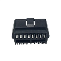 Conector OBD J1962 de 16 Pines, Color Negro, Macho, Adaptador OBD2 para Dispositivos OBDII ST-SOM-007A para SETOCONT