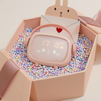 Réveil intelligent pour enfants, entraîneur de sommeil, horloge d'entraînement avec veilleuse, anneaux personnalisés, sommeil régulier