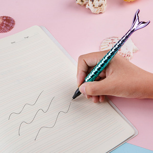 Fournitures de bureau et scolaires stylo à bille sirène mignonne créatif dégradé couleur étudiant papeterie dessin animé stylos gel - Product Image 5