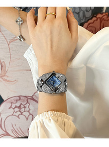 <span class=keywords><strong>Reloj</strong></span> de Cuarzo para Mujer con Brazalete Retro de Lujo con Diamantes, Esfera con Diseño de Cielo Estrellado, Resistente al Agua 30M, Caja de Aleación de Zinc - Product Image 2