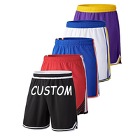 Shorts de sport pour hommes, taille américaine, personnalisables avec logo, séchage rapide, été, amples, en mesh, pour le basketball, 9 pouces