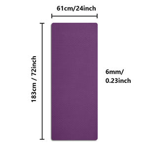 XINGYUN personalizado impreso ecológico TPE 6mm grueso Yoga Mat Set 183cm doble cara antideslizante con logotipo láser duradero Pilate Mats - Product Image 3