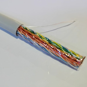 Câble de communication de données de catégorie 5E Câble de qualité vocale en vrac CAT3 de catégorie 3 UTP PVC solide 24AWG 1000ft <span class=keywords><strong>multi</strong></span>-paires gris - Product Image 6