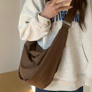 Hong Kong Style Crossbody Tote <b>Bag</b> <b>Canvas</b> Zipper Closure Off White <b>Large</b> Capacity Everyday Use Women's Shoulder <b>Bag</b> - Product Image 4