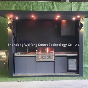 Produttore di Cucine Mobili, Noleggio Trasporto per Aree Panoramiche, Attrezzature per Catering, Carrello Ristorazione in Acciaio Inox - Product Image 3