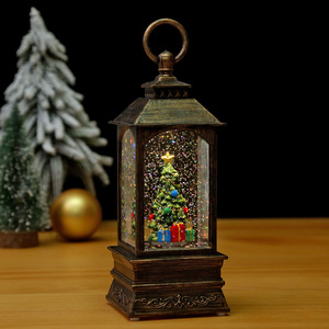 Nueva Lámpara de Aceite Decorativa con Luz y Música, con Efecto de Nieve, para Exhibición en Ventanas de Hoteles y Centros Comerciales, Decoración Navideña - Product Image 4
