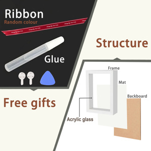 Деревянные квадратные тонкие рамки из МДФ для картин, для настенного искусства, современный минималистичный дизайн, оптовая поставка - Product Image 4