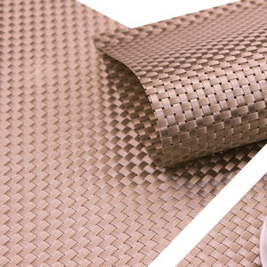 Posavasos Aislante Hueco Ecológico Impermeable <span class=keywords><strong>de</strong></span> Nuevo Diseño, Decoración <span class=keywords><strong>Individual</strong></span> <span class=keywords><strong>de</strong></span> 30x45cm, <span class=keywords><strong>PVC</strong></span> Dorado <span class=keywords><strong>de</strong></span> Lujo Contemporáneo - Product Image 2