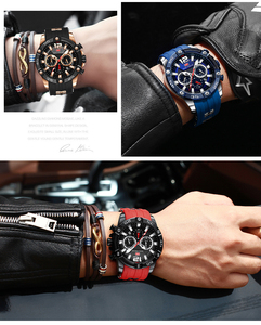 <span class=keywords><strong>Mini</strong></span> <span class=keywords><strong>Focus</strong></span> MF0349G <span class=keywords><strong>MF</strong></span> 0349 Relojes de Cuarzo de Moda para Hombre, Estilo Cronógrafo, Resistentes al Agua, con Manecillas Luminosas, Montre, Relojes Homme - Product Image 6