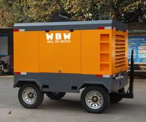 Wbw động cơ diesel điều khiển máy nén khí 15bar DIESEL Máy nén khí trục vít với động cơ Cummins - Product Image 5