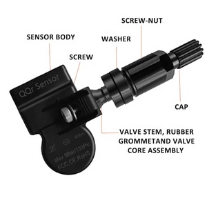 315MHz-433MHz Sensor universal <span class=keywords><strong>Tpms</strong></span> Monitor de presión de neumáticos Sensor de sistema que cubre 98% Lista de automóviles OE TPM reaprender por Autel <span class=keywords><strong>Tool</strong></span> - Product Image 4