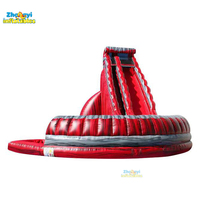 Toboggan aquatique gonflable tropical commercial, Toboggan aquatique gonflable Party Monster, Toboggan aquatique gonflable en promotion