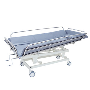 Cama de enfermería manual Shuntai Kangyuan X01 con altura ajustable y manivela simple para ancianos, discapacitados, baño y uso hospitalario. - Product Image 1