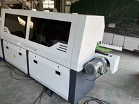 Usine En Bois Travail Du Bois Mdf Pvc Bande De Bois Colle D'étanchéité Lipping Polissage Machine Cnc Courbe Contreplaqué EdgeBander Automatique