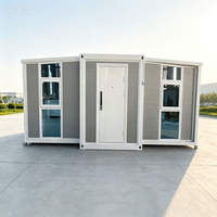 Maison préfabriquée pliable extensible, conteneur étanche, mini-cabane modulaire extensible pour usage résidentiel, bureau ou villa