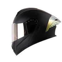 Casques de moto intégraux en gros, casque ABS avec nouveau design, certification DOT, double visière