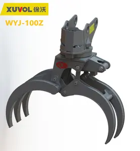 Xuvol XYJ-100Z工場カスタマイズ卸売林業機械設備5-9トン掘削機回転爪木材ロググラップル