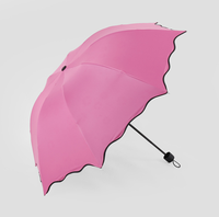 Parapluie à changement de couleur avec logo personnalisé, coupe-vent, pliable manuel, pour la pluie et le soleil, idéal pour les voyages, les affaires, cadeau promotionnel, fournisseur en gros
