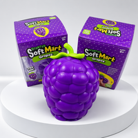 ZW Geurende Knijpbaar Druiven Speelgoed Zacht Stressverlichtend Fruit Knijp Speelgoed Nieuwigheid Sensorisch Fidget Speelgoed Kinderfeestjes Cadeaus Groothandel Op Maat
