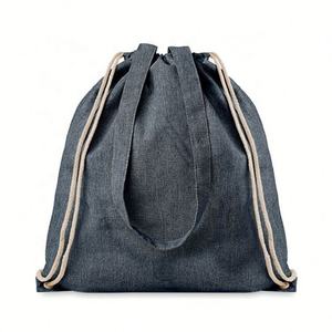 Sac fourre-tout 100% coton personnalisé petit sac de courses en toile avec cordon de serrage avec longue poignée motif lettre Logo personnalisable - Product Image 3