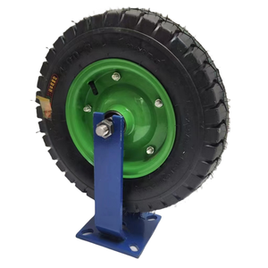 Venta caliente <span class=keywords><strong>Barrow</strong></span> 4,00-8 neumático inflable goma carretilla Material de acero con estilo giratorio placa de montaje rígida Carro de mano - Product Image 5