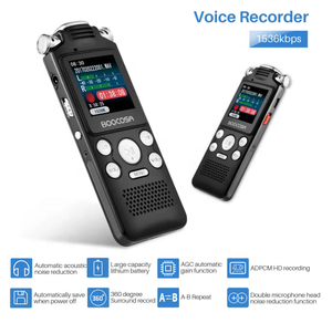 USB Nạp Tiền 8G Kỹ Thuật Số Bằng Giọng Nói Ghi Âm Với Đôi Micro Intellint Giảm Tiếng Ồn Âm Thanh Ghi Âm - Product Image 4