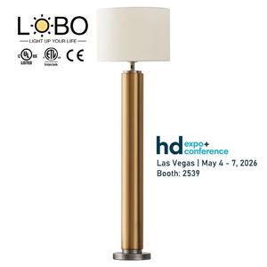 Lámpara de pie moderna grande para dormitorio de Hotel de lujo dorado personalizado con lista Ul para habitación de invitados de la Suite Marriot Springhill - Product Image 1