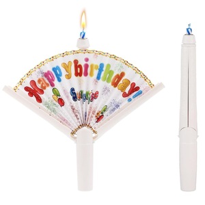 Bougie d'anniversaire fantaisie avec ventilateur, bougies clown surprise pop-up, décorations de gâteau, bougies amusantes, bougies à effets spéciaux, fournitures pour fête d'anniversaire - Product Image 1