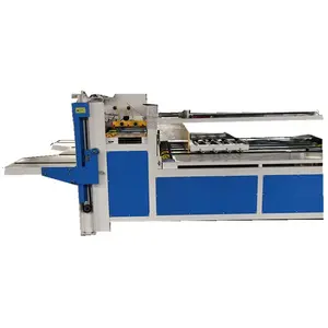 Manual operate BZX 2800 semi automatic folding carton box gluing machine