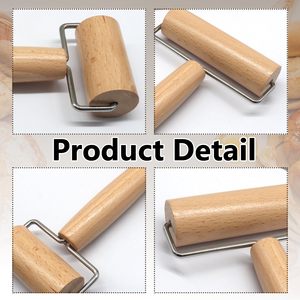 Petit Rouleau à Pâtisserie en Bois à Double Tête Antiadhésif pour Pizza et Pâtisserie, Idéal pour la Cuisine Domestique et la Cuisson des Enfants - Product Image 3